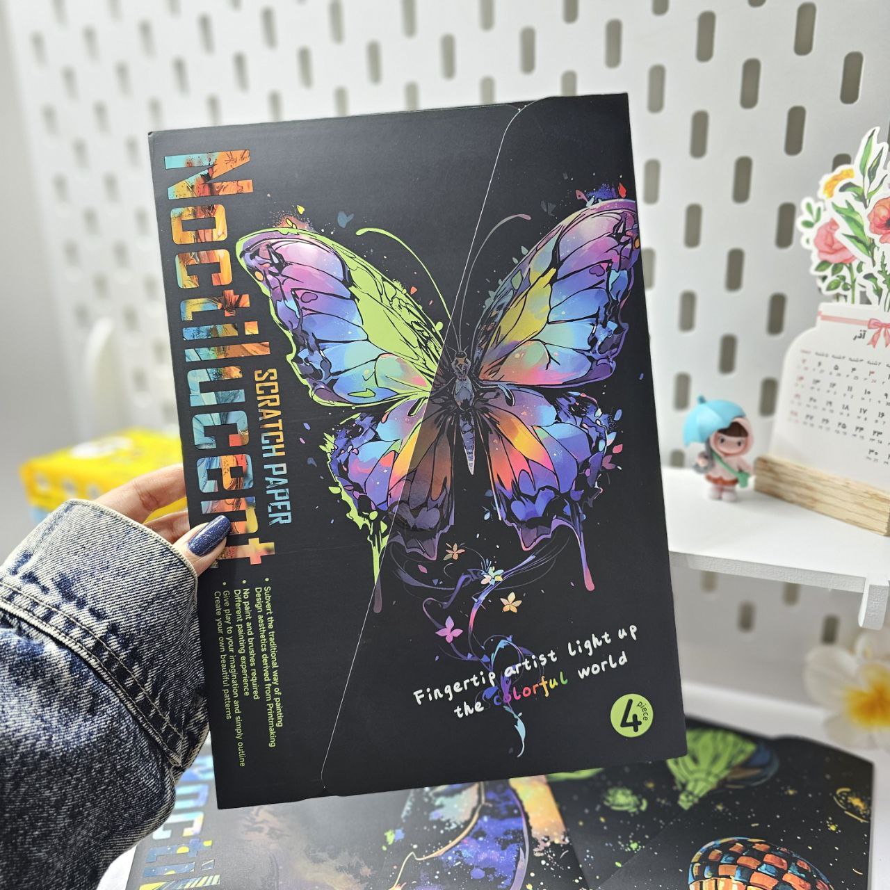 نقاشی خراشیدنی A4 فانتزی