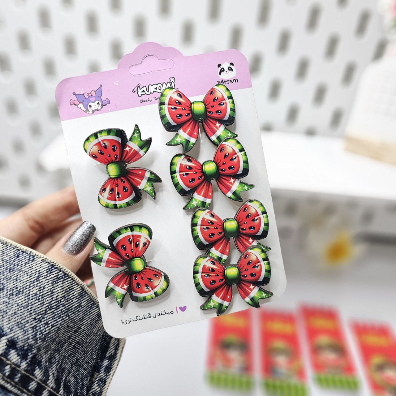 گیره مو طرح پاپیون یلدا