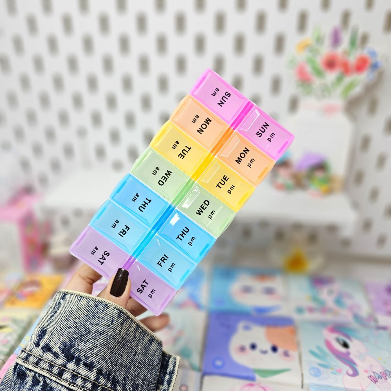 جاقرصی هفتگی رنگی