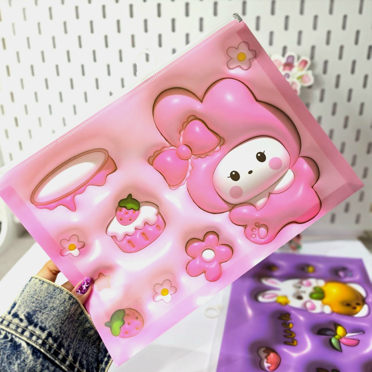 پوشه A4 طرح خرگوش سه بعدی