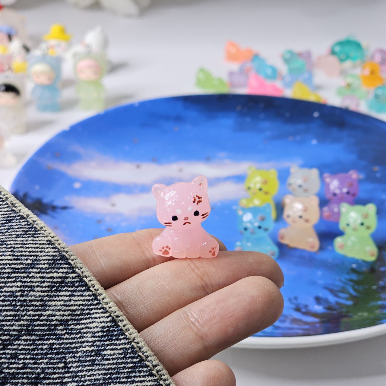 شب نما طرح گربه کیوت