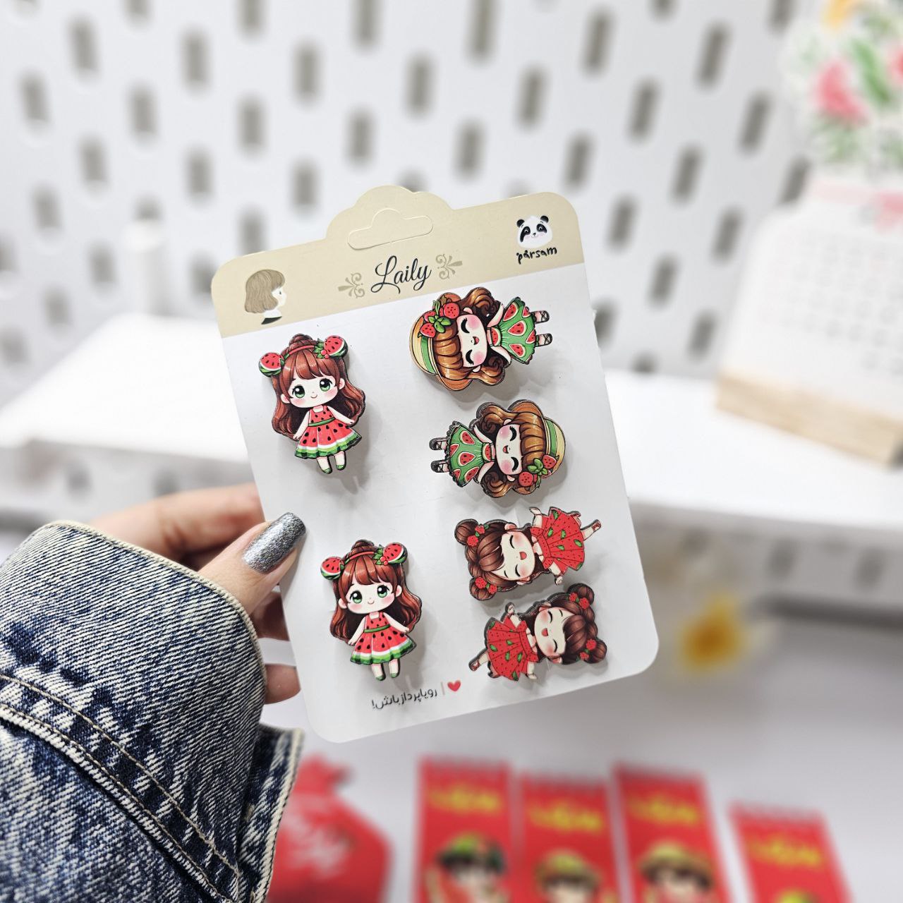 گیره مو طرح دختر یلدا