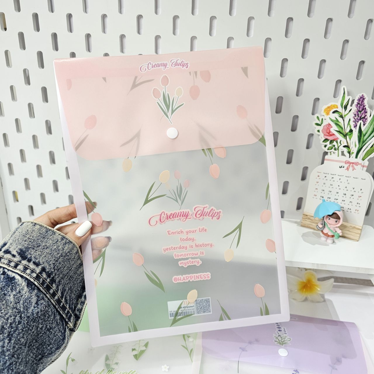 پوشه عمودی طرح گل