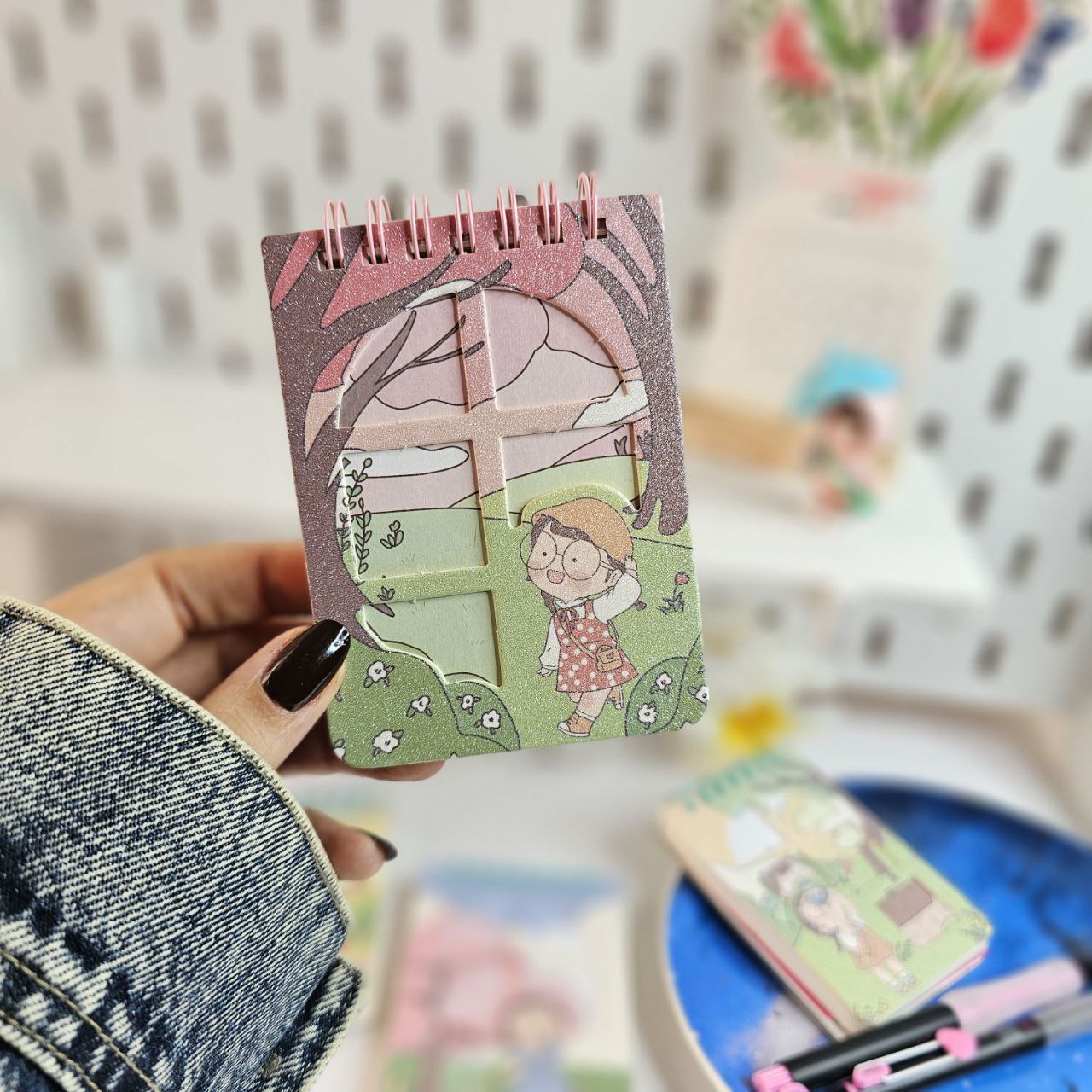 دفترچه اکلیلی طرح دختر