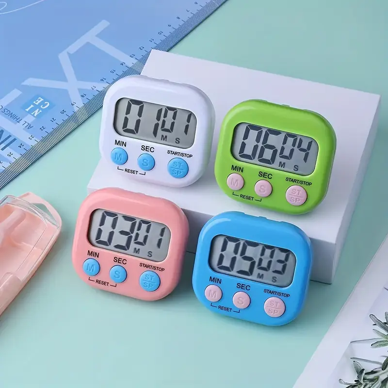 تایمر و ساعت رومیزی پاستلی